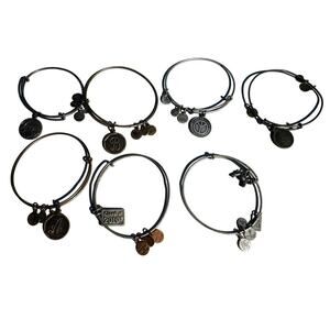 Lot of 7 Alex and Ani Bracelets Bangles Lot
